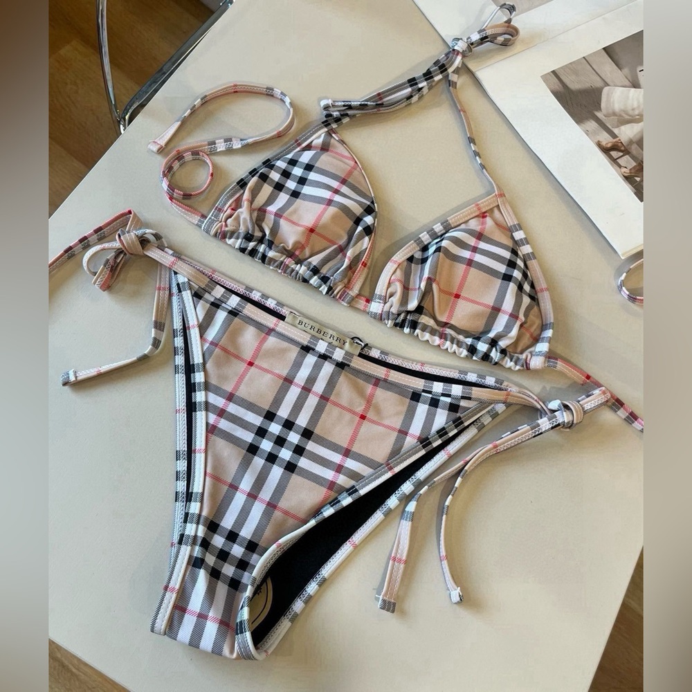 🐎 BURBERRY Classic Vintage Check One-Piece Swimsuit
